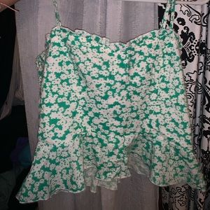Cute fritted tank top blouse